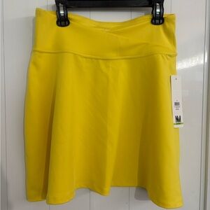 Nicole Miller Vibrant Yellow Women's tennis or pickleball Skirt